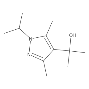 2-[3,5-dimethyl-1-(propan-2-yl)-1H-pyrazol-4-yl]propan-2-ol Structure