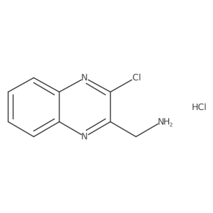 (3-Chloroquinoxalin-2-yl)methanamine hydrochloride Structure