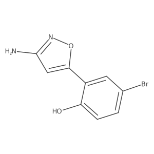 2-(3-Amino-1,2-oxazol-5-yl)-4-bromophenol结构式