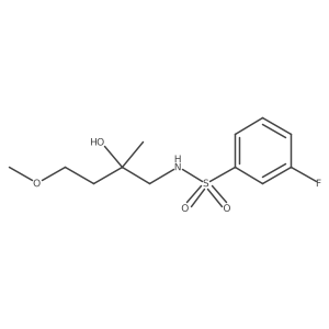 2-[(3-Fluorobenzenesulfonamido)methyl]-4-methoxybutan-2-ol Structure