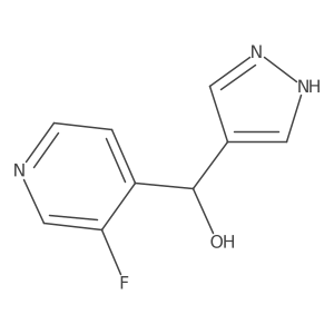 (3-Fluoropyridin-4-yl)(1H-pyrazol-4-yl)methanol结构式