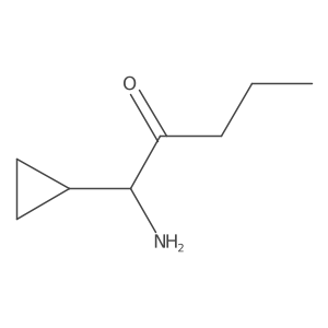 1-Amino-1-cyclopropylpentan-2-one结构式