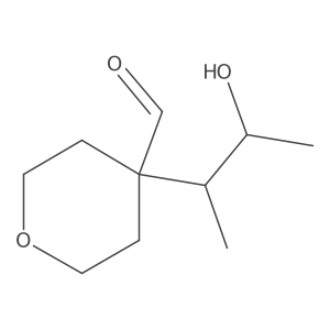 4-(3-Hydroxybutan-2-yl)oxane-4-carbaldehyde Structure