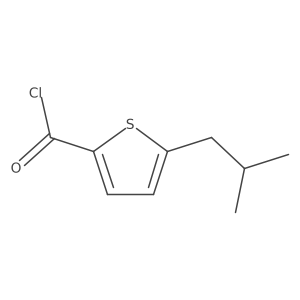 5-(2-Methylpropyl)-2-thiophenecarbonyl chloride结构式