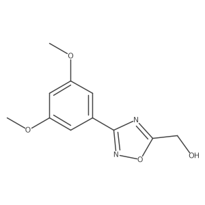 [3-(3,5-Dimethoxyphenyl)-1,2,4-oxadiazol-5-yl]methanol结构式
