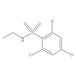 2,4,6-trichloro-N-ethylbenzene-1-sulfonamide Structure