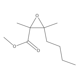 Methyl 3-butyl-2,3-dimethyloxirane-2-carboxylate Structure