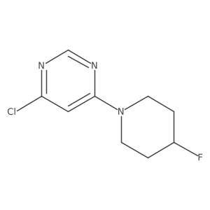 4-Chloro-6-(4-fluoropiperidin-1-yl)pyrimidine结构式