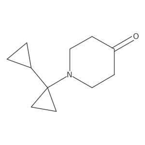 1-(1-Cyclopropylcyclopropyl)piperidin-4-one结构式