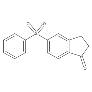 5-Benzenesulfonylindan-1-one Structure