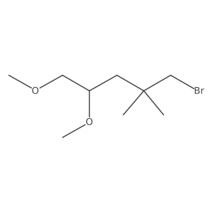 1-Bromo-4,5-dimethoxy-2,2-dimethylpentane Structure