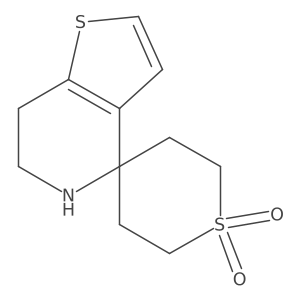6',7'-dihydro-5'H-spiro[1lambda6-thiane-4,4'-thieno[3,2-c]pyridine]-1,1-dione结构式