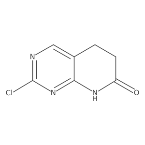 2-Chloro-5,8-dihydropyrido[2,3-d]pyrimidin-7(6H)-one结构式