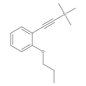 Trimethyl[2-(2-propoxyphenyl)ethynyl]silane Structure