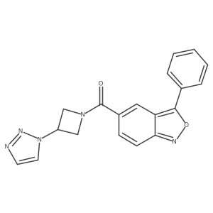(3-(1H-1,2,3-triazol-1-yl)azetidin-1-yl)(3-phenylbenzo[c]isoxazol-5-yl)methanone结构式
