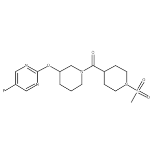 (3-((5-Fluoropyrimidin-2-yl)oxy)piperidin-1-yl)(1-(methylsulfonyl)piperidin-4-yl)methanone Structure