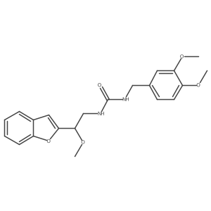 1-(2-(Benzofuran-2-yl)-2-methoxyethyl)-3-(3,4-dimethoxybenzyl)urea Structure