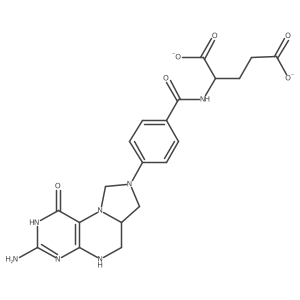 5,10-Methylenetetrahydrofolate(2-)结构式
