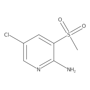 5-Chloro-3-methanesulfonylpyridin-2-amine Structure