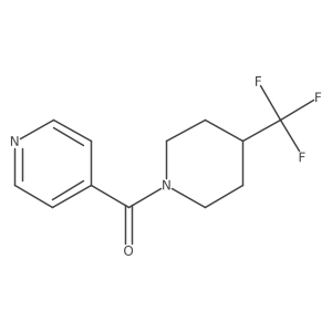 4-[4-(Trifluoromethyl)piperidine-1-carbonyl]pyridine结构式