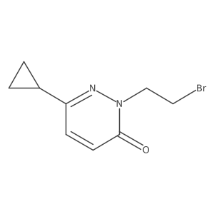 2-(2-Bromoethyl)-6-cyclopropyl-2,3-dihydropyridazin-3-one Structure