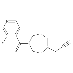 1-(3-Fluoropyridine-4-carbonyl)-4-(prop-2-yn-1-yl)-1,4-diazepane结构式