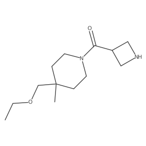 Azetidin-3-yl(4-(ethoxymethyl)-4-methylpiperidin-1-yl)methanone Structure
