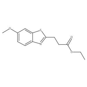 Ethyl 6-methoxy-2-benzothiazolepropanoate结构式