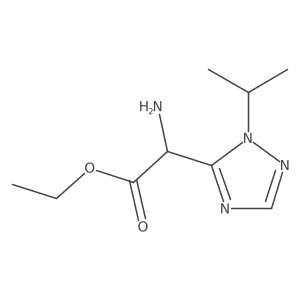 ethyl 2-amino-2-[1-(propan-2-yl)-1H-1,2,4-triazol-5-yl]acetate Structure