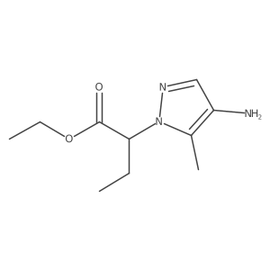ethyl 2-(4-amino-5-methyl-1H-pyrazol-1-yl)butanoate Structure