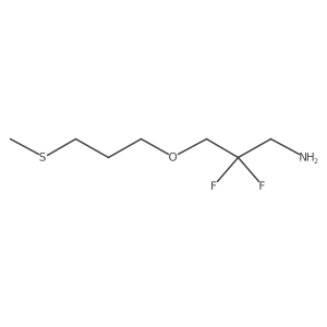 2,2-Difluoro-3-[3-(methylsulfanyl)propoxy]propan-1-amine Structure