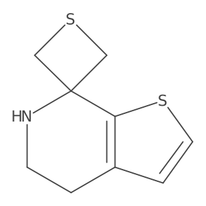 5,6-dihydro-4H-spiro[thieno[2,3-c]pyridine-7,3'-thietane] Structure