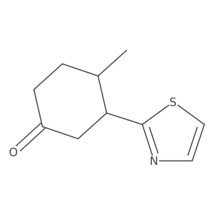 4-Methyl-3-(1,3-thiazol-2-yl)cyclohexan-1-one Structure