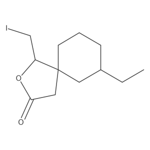 7-Ethyl-1-(iodomethyl)-2-oxaspiro[4.5]decan-3-one结构式
