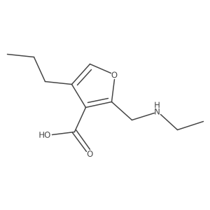 2-[(Ethylamino)methyl]-4-propylfuran-3-carboxylic acid Structure
