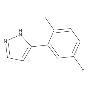 3-(5-fluoro-2-methylphenyl)-1H-pyrazole Structure