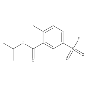Propan-2-yl 5-(fluorosulfonyl)-2-methylbenzoate结构式
