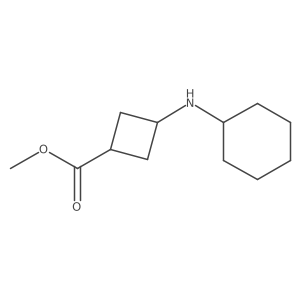 Methyl 3-(cyclohexylamino)cyclobutane-1-carboxylate Structure