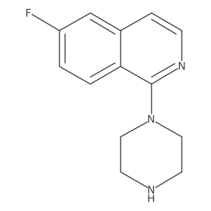 6-Fluoro-1-(1-piperazinyl)isoquinoline结构式