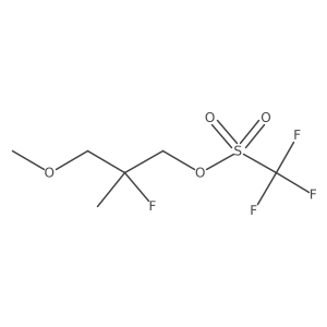2-Fluoro-3-methoxy-2-methylpropyl trifluoromethanesulfonate结构式