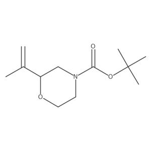 Tert-butyl 2-(prop-1-en-2-yl)morpholine-4-carboxylate结构式