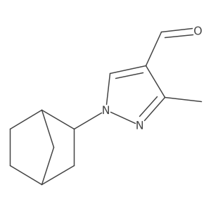 1-{bicyclo[2.2.1]heptan-2-yl}-3-methyl-1H-pyrazole-4-carbaldehyde Structure
