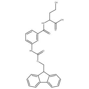 (2S)-2-{[6-({[(9H-fluoren-9-yl)methoxy]carbonyl}amino)pyridin-2-yl]formamido}-4-hydroxybutanoic acid结构式