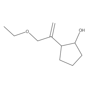 2-(3-Ethoxyprop-1-en-2-yl)cyclopentan-1-ol Structure