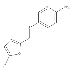 5-{[(5-Chlorofuran-2-yl)methyl]sulfanyl}pyridin-2-amine结构式