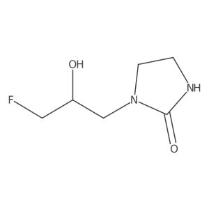 1-(3-Fluoro-2-hydroxypropyl)imidazolidin-2-one Structure