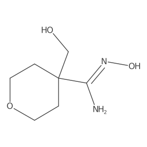 (Z)-N'-hydroxy-4-(hydroxymethyl)ox-4-carboximidamide结构式