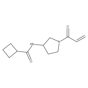 N-(1-prop-2-enoylpyrrolidin-3-yl)cyclobutanecarboxamide结构式