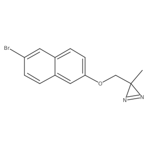 3-{[(6-bromonaphthalen-2-yl)oxy]methyl}-3-methyl-3H-diazirine Structure