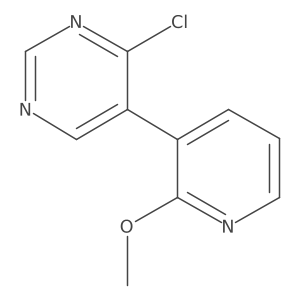 4-Chloro-5-(2-methoxy-3-pyridinyl)pyrimidine结构式